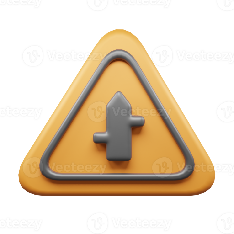 Traffic Sign And Symbol 3D Icon or Road sign 3d icon png
