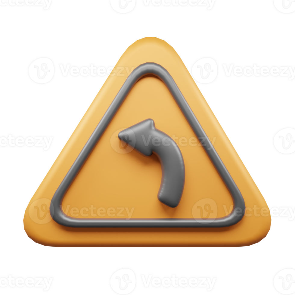 Traffic Sign And Symbol 3D Icon or Road sign 3d icon png