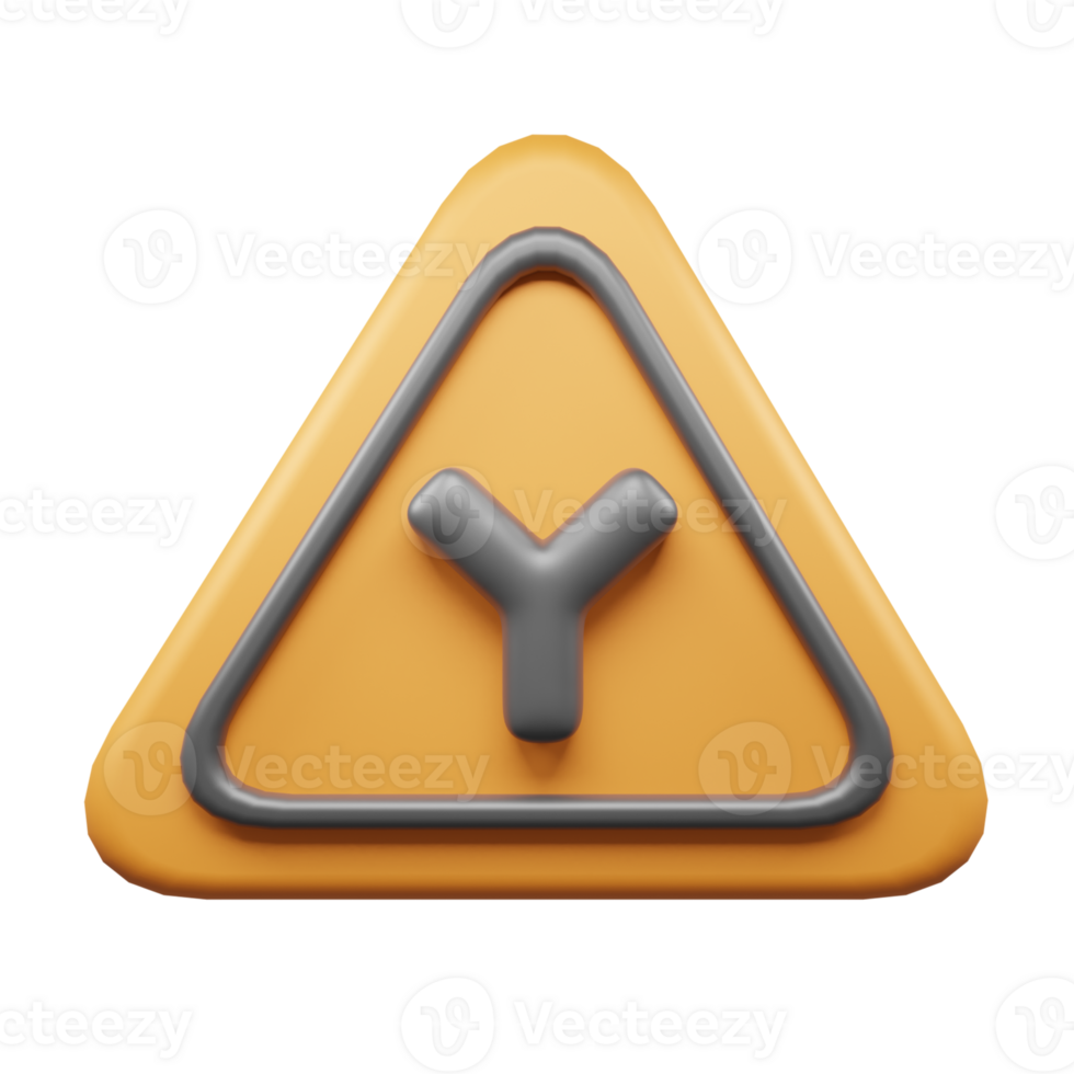 Traffic Sign And Symbol 3D Icon or Road sign 3d icon png