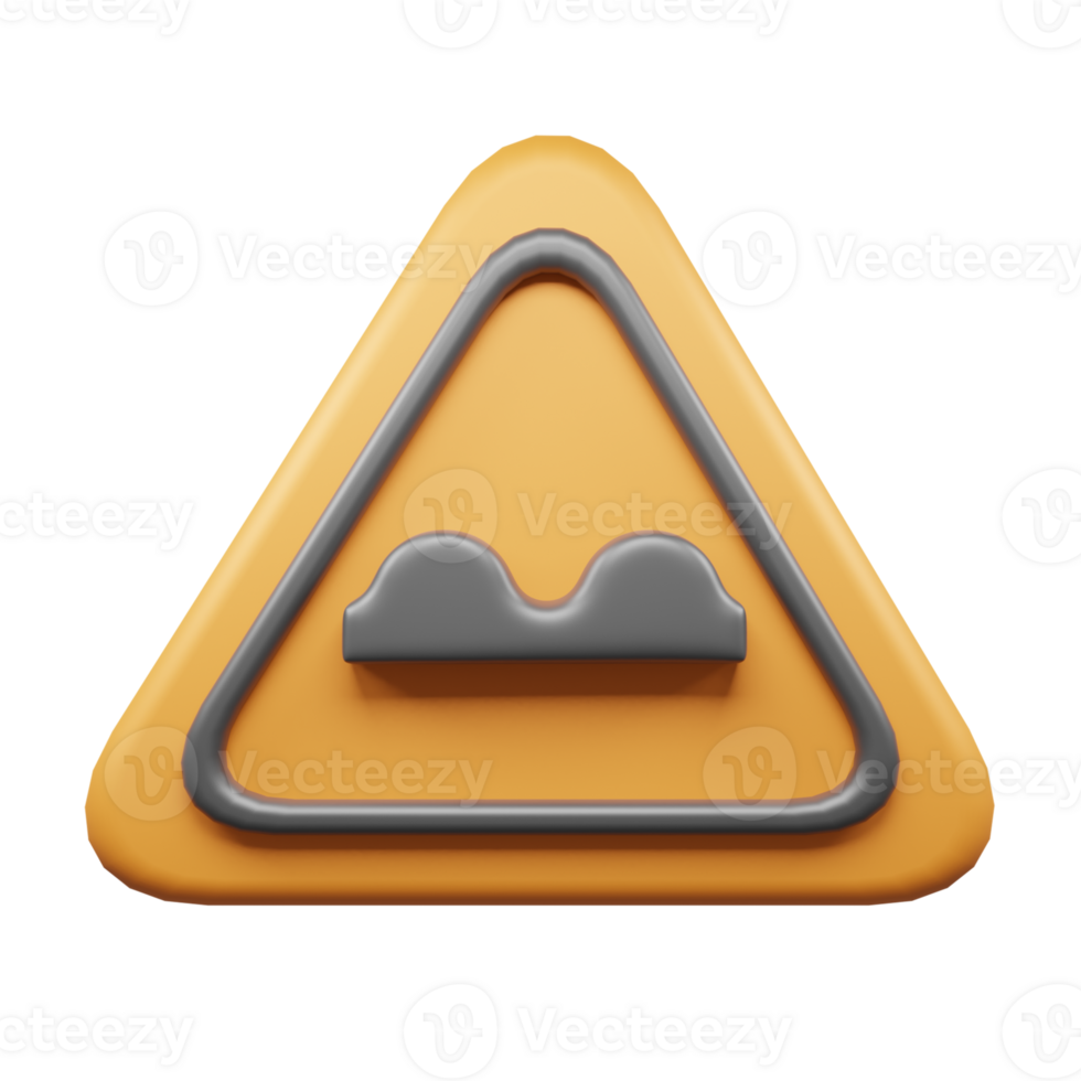 Traffic Sign And Symbol 3D Icon or Road sign 3d icon png