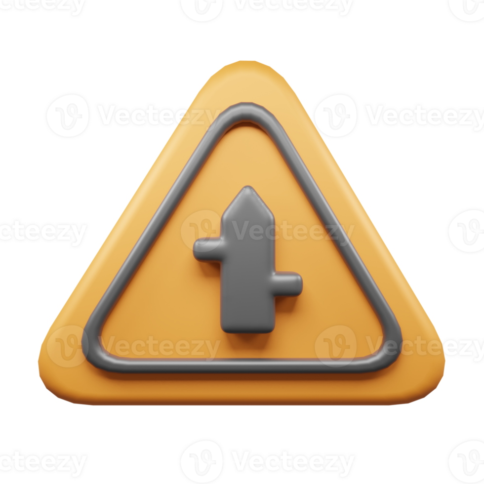 Traffic Sign And Symbol 3D Icon or Road sign 3d icon png