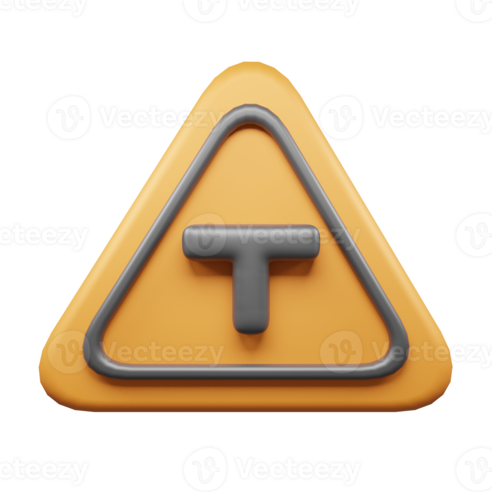Traffic Sign And Symbol 3D Icon or Road sign 3d icon png