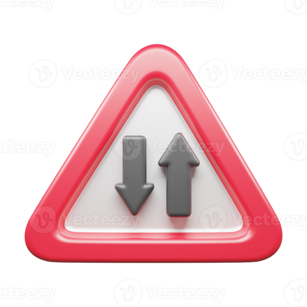 Traffic Sign And Symbol 3D Icon or Road sign 3d icon png
