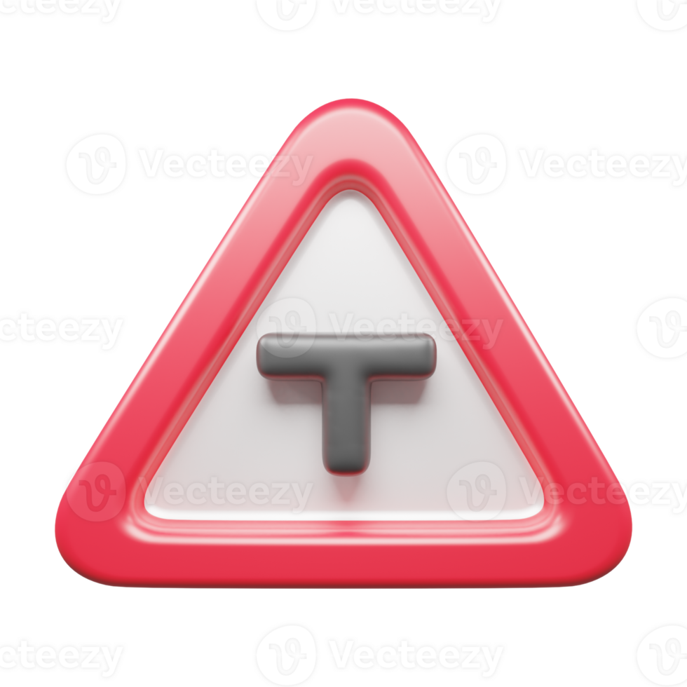 Traffic Sign And Symbol 3D Icon or Road sign 3d icon png
