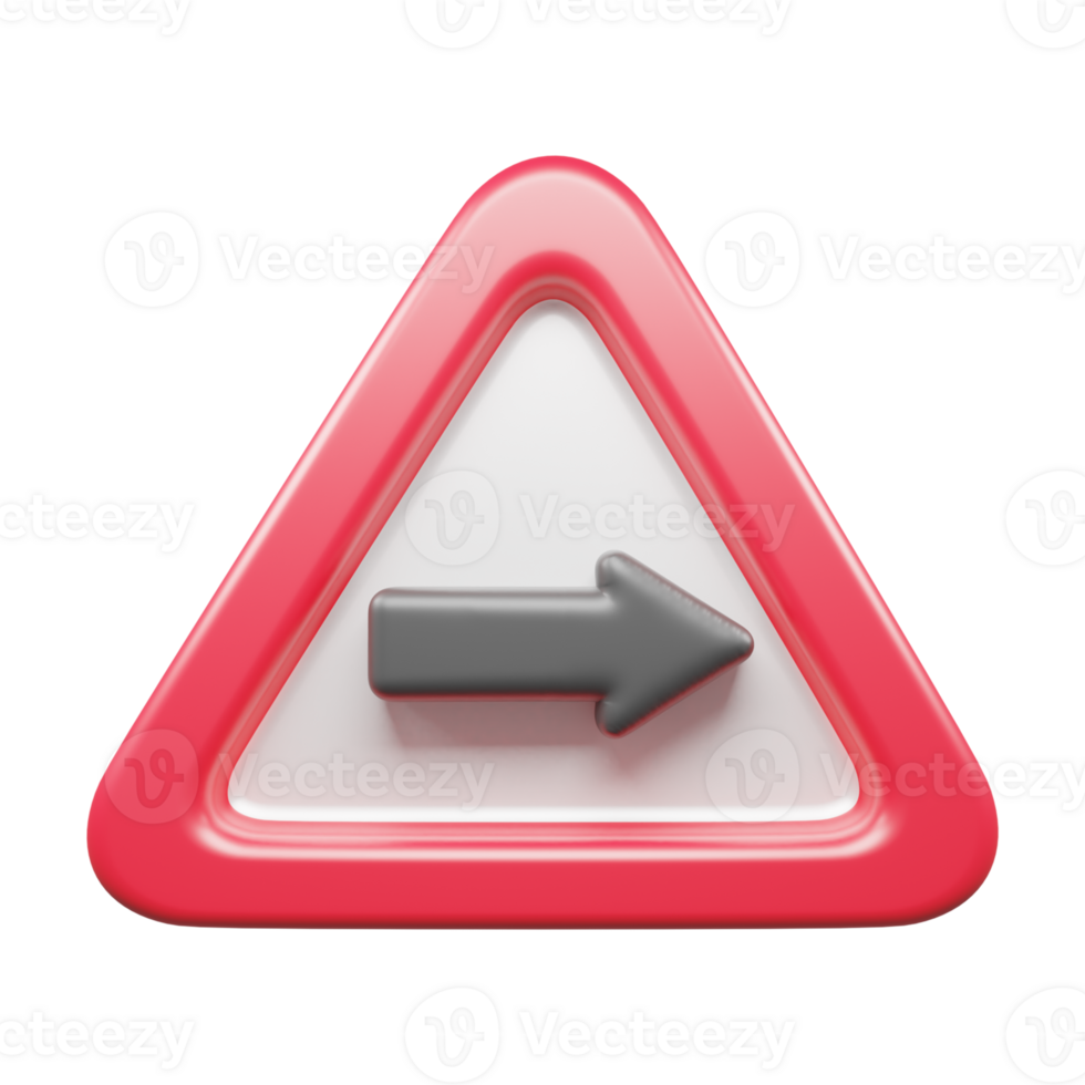 Traffic Sign And Symbol 3D Icon or Road sign 3d icon png