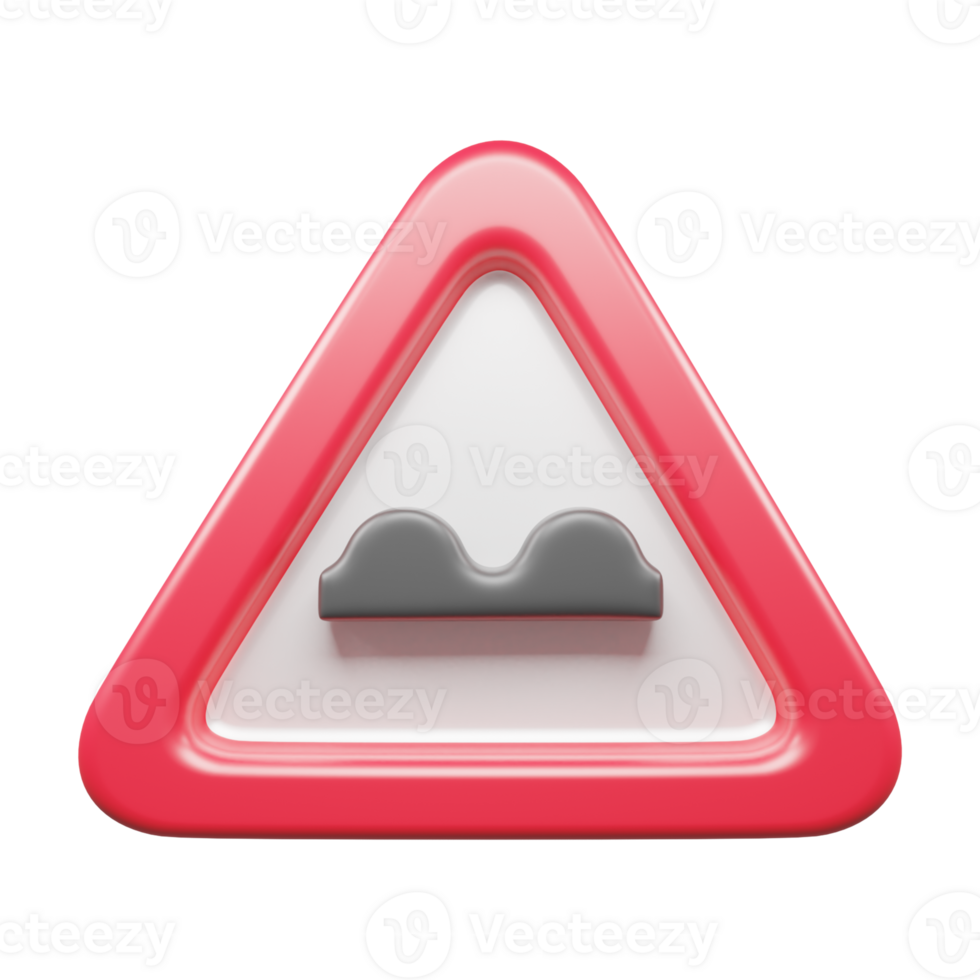 Traffic Sign And Symbol 3D Icon or Road sign 3d icon png