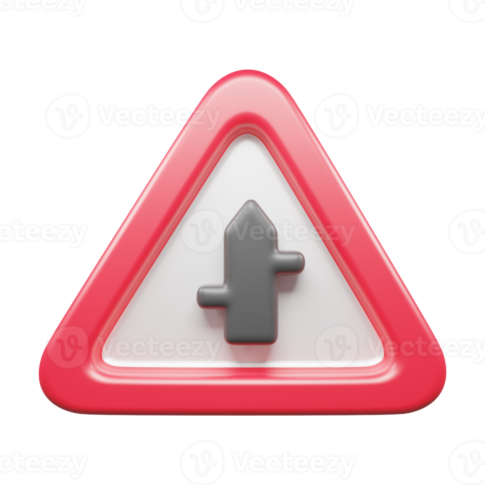 Traffic Sign And Symbol 3D Icon or Road sign 3d icon png