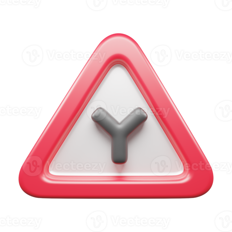 Traffic Sign And Symbol 3D Icon or Road sign 3d icon png