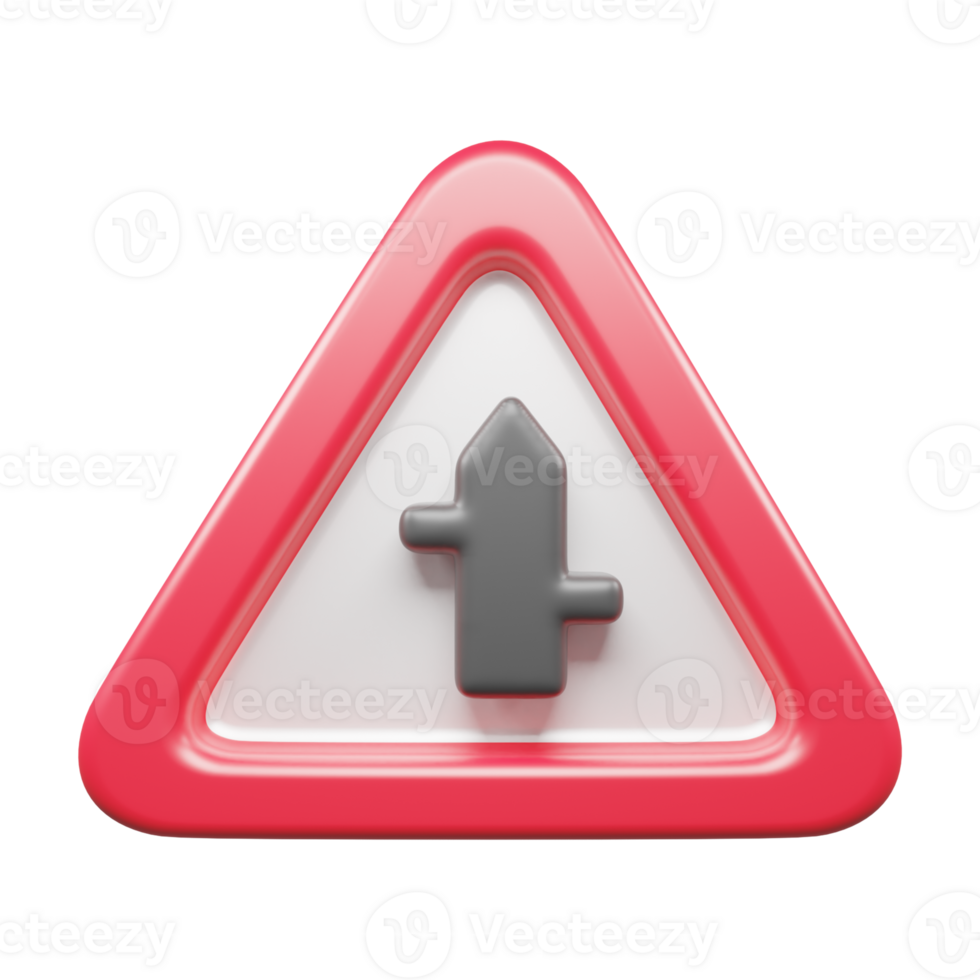 Traffic Sign And Symbol 3D Icon or Road sign 3d icon png