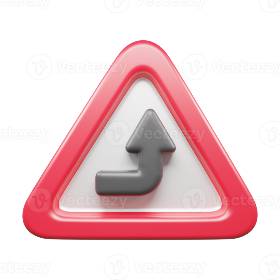 Traffic Sign And Symbol 3D Icon or Road sign 3d icon png