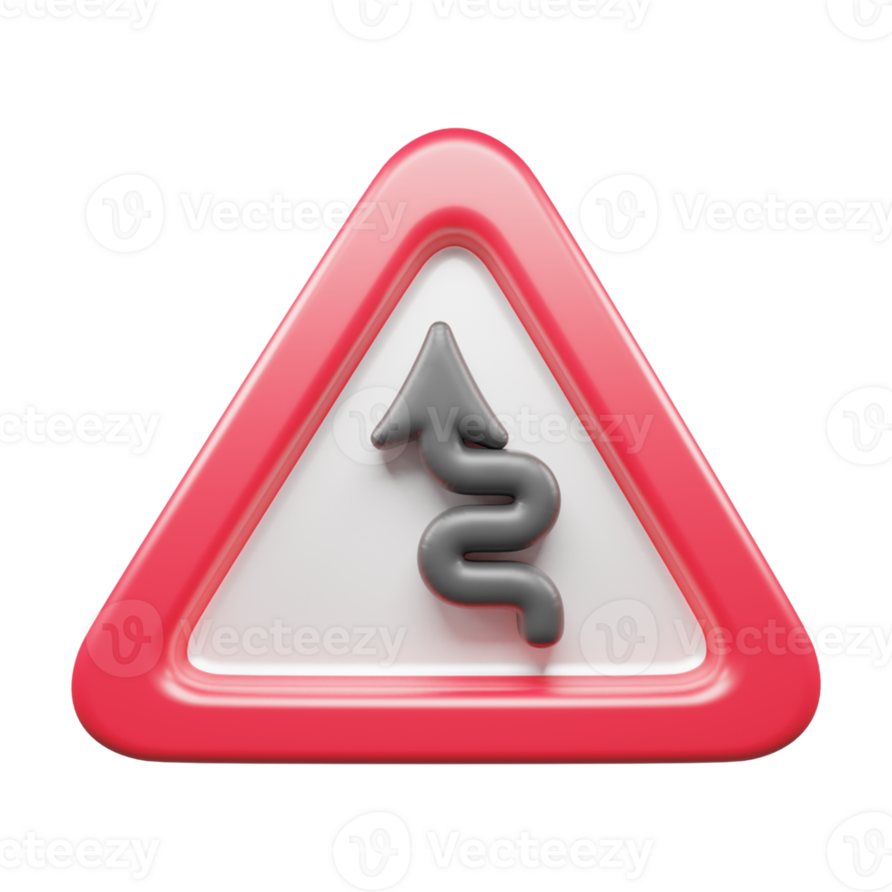 Traffic Sign And Symbol 3D Icon or Road sign 3d icon png