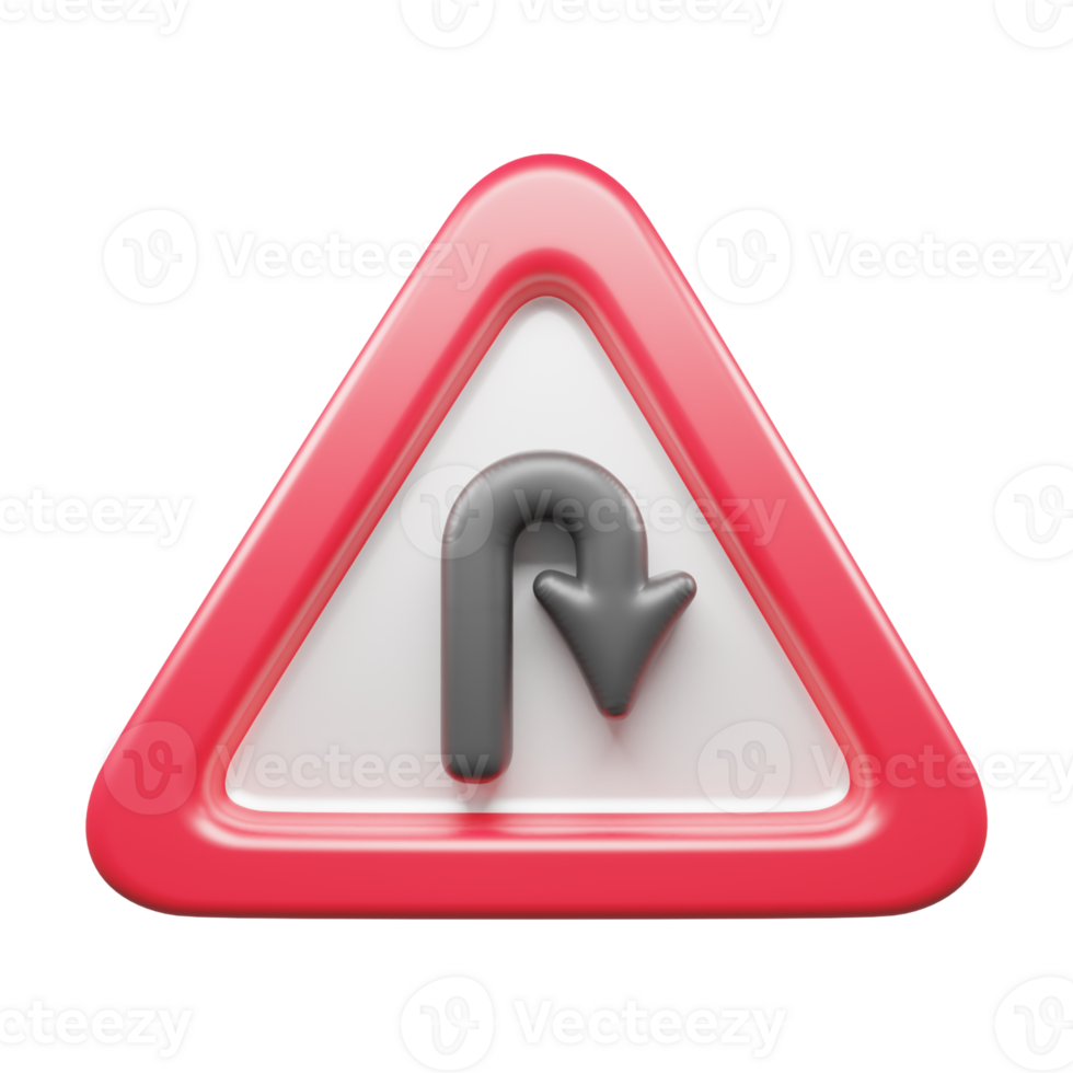 Traffic Sign And Symbol 3D Icon or Road sign 3d icon png