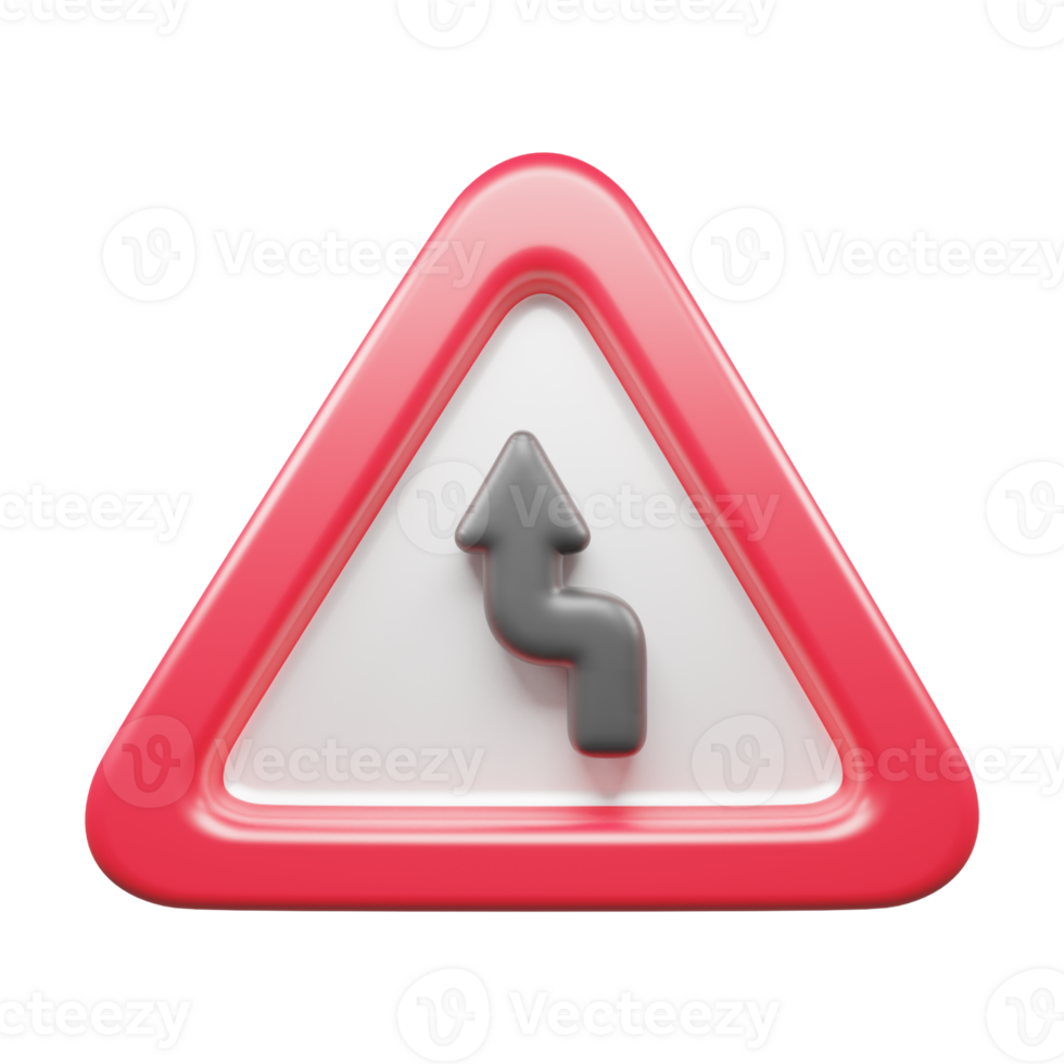 Traffic Sign And Symbol 3D Icon or Road sign 3d icon png