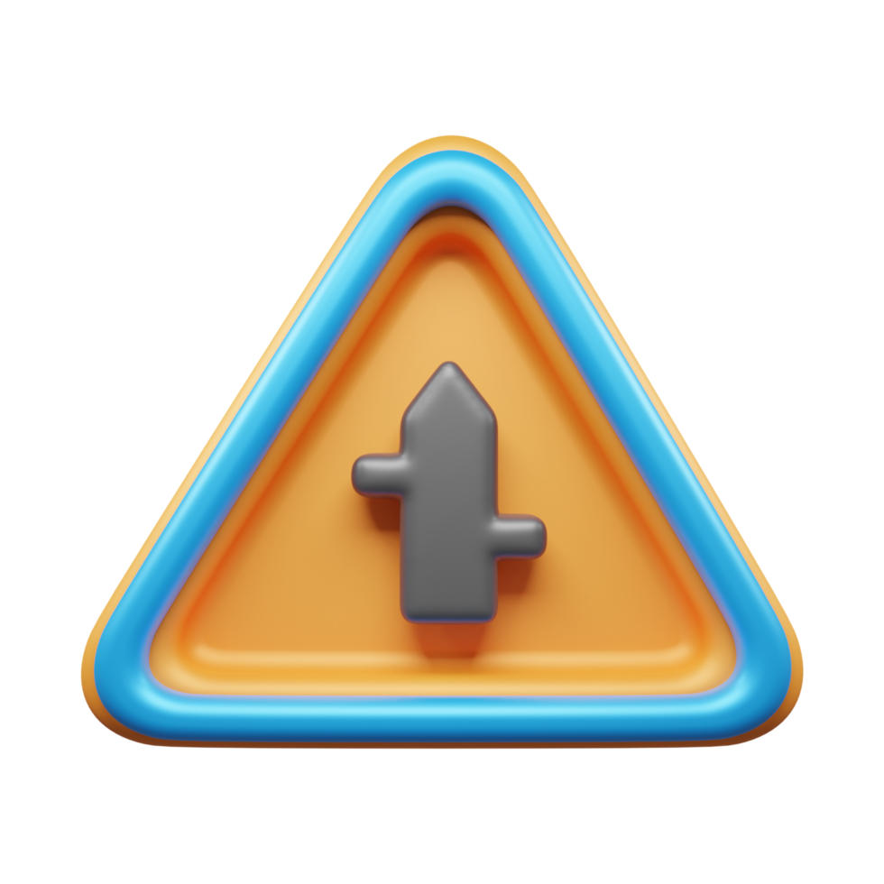 Traffic Sign And Symbol 3D Icon or Road sign 3d icon png