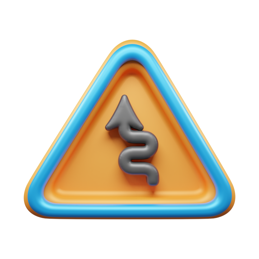 Traffic Sign And Symbol 3D Icon or Road sign 3d icon png