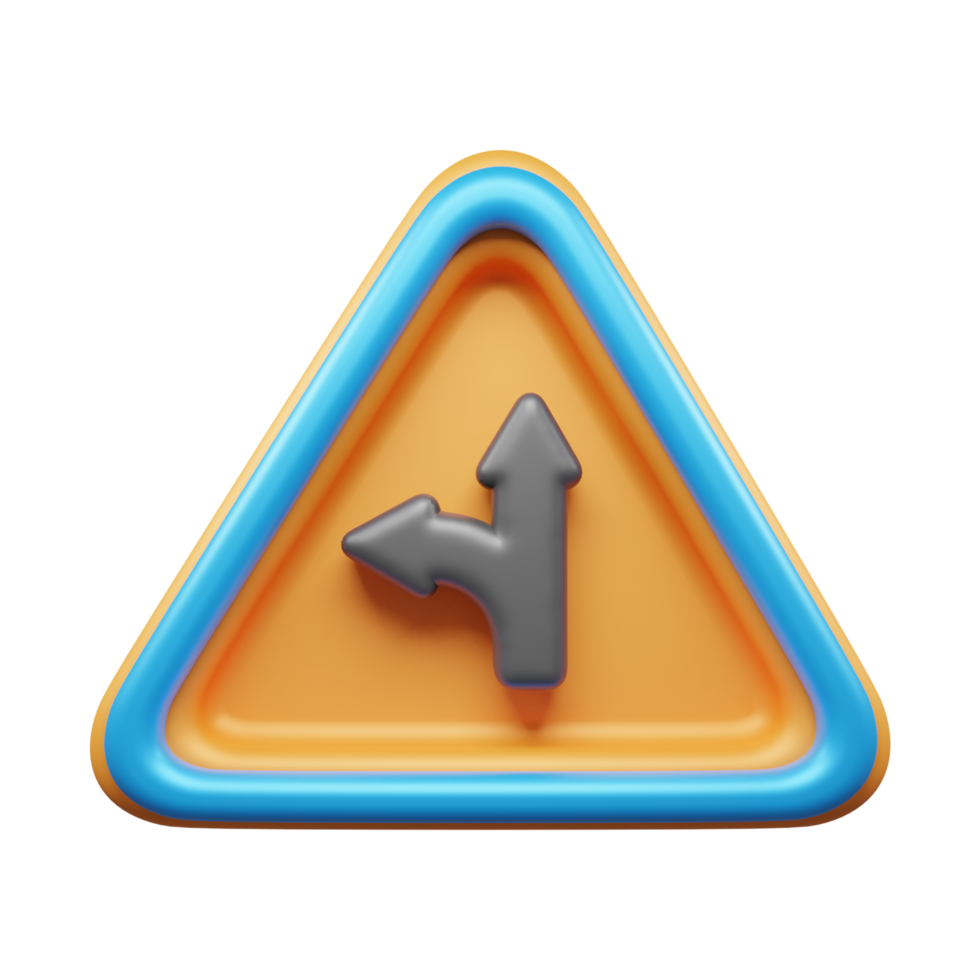 Traffic Sign And Symbol 3D Icon or Road sign 3d icon png