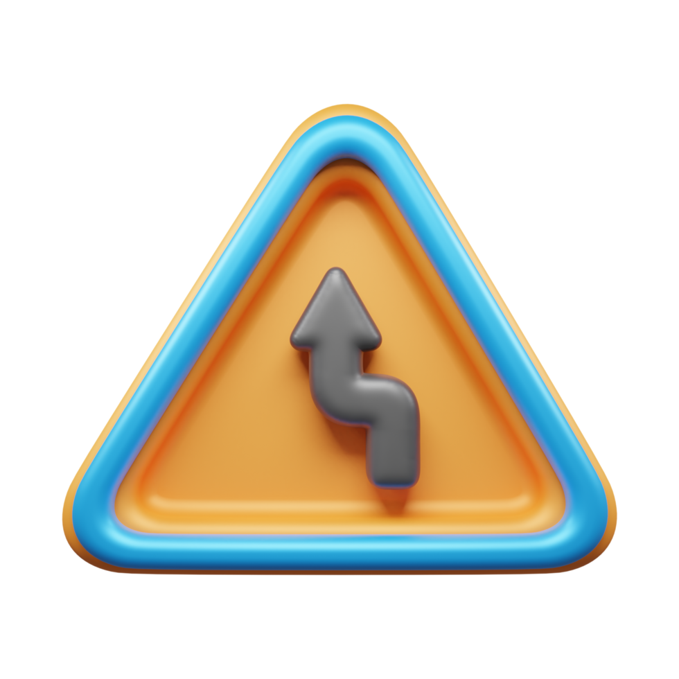 Traffic Sign And Symbol 3D Icon or Road sign 3d icon png