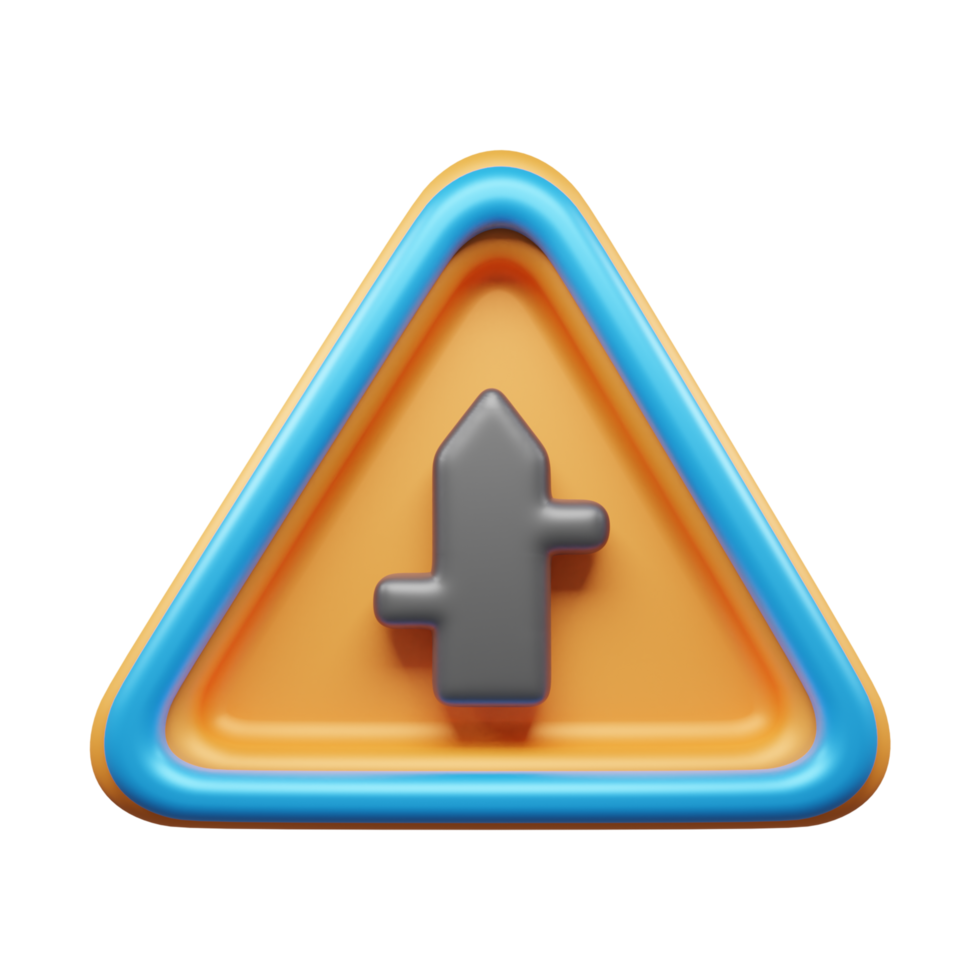 Traffic Sign And Symbol 3D Icon or Road sign 3d icon png