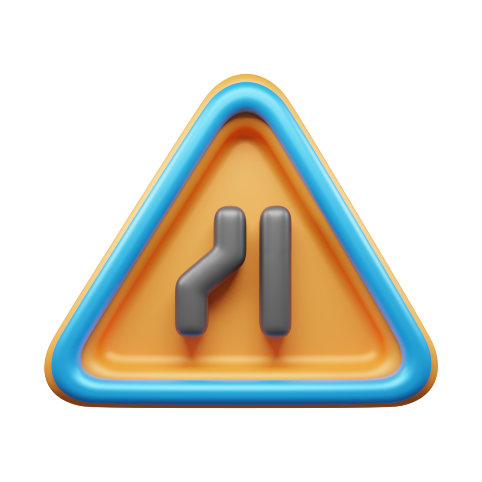 Traffic Sign And Symbol 3D Icon or Road sign 3d icon png