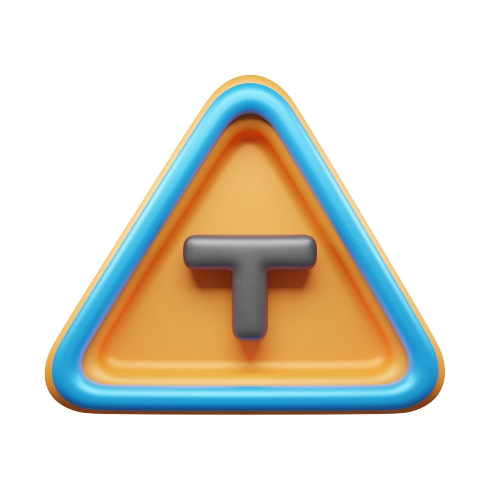 Traffic Sign And Symbol 3D Icon or Road sign 3d icon png