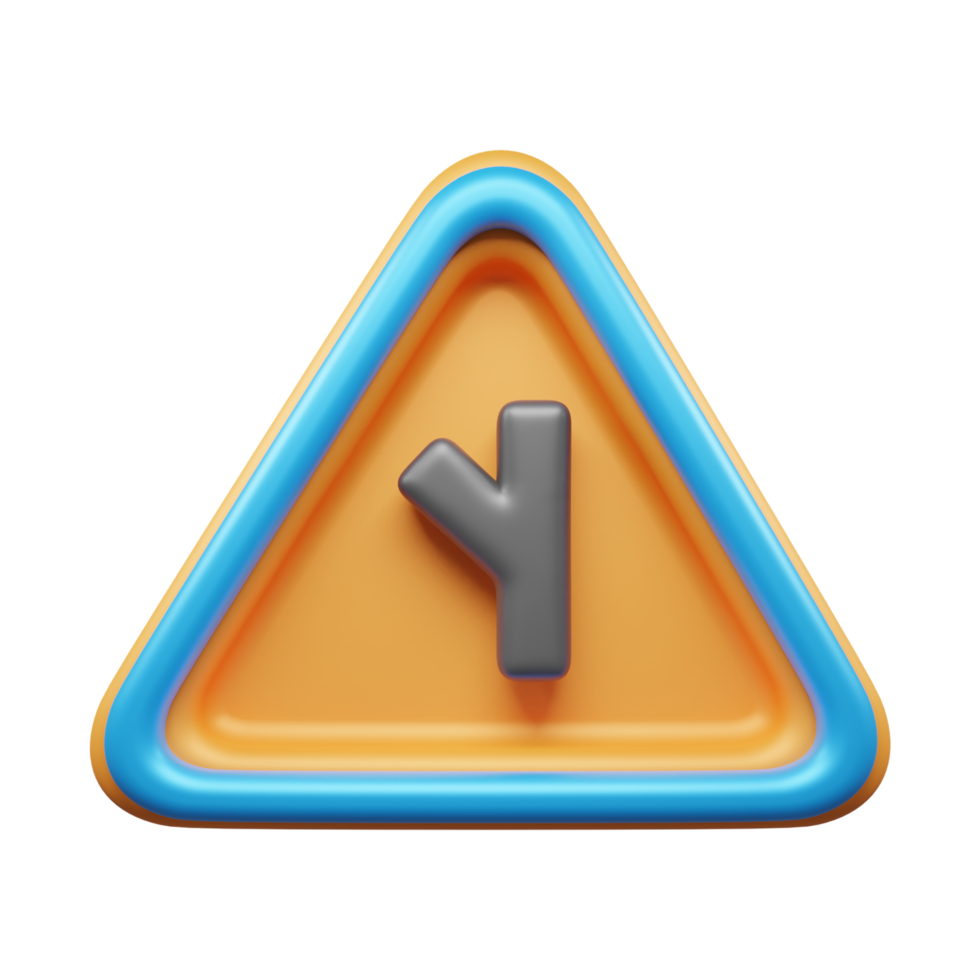 Traffic Sign And Symbol 3D Icon or Road sign 3d icon png