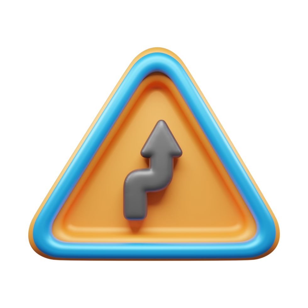 Traffic Sign And Symbol 3D Icon or Road sign 3d icon png
