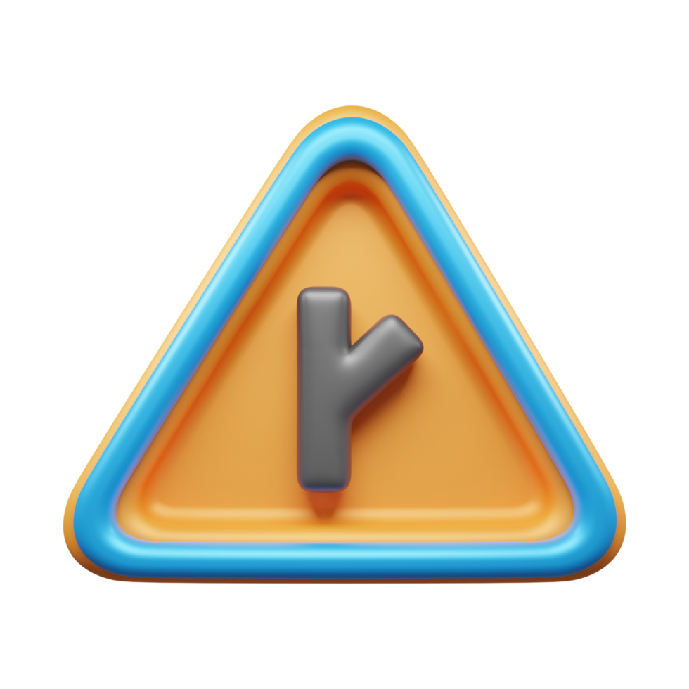 Traffic Sign And Symbol 3D Icon or Road sign 3d icon png