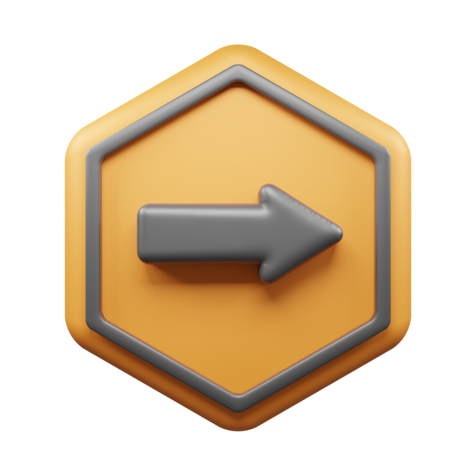 Traffic Sign And Symbol 3D Icon or Road sign 3d icon png