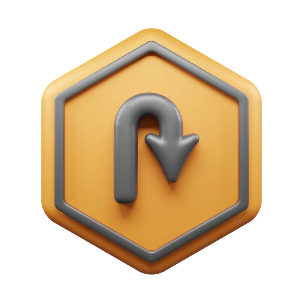 Traffic Sign And Symbol 3D Icon or Road sign 3d icon png