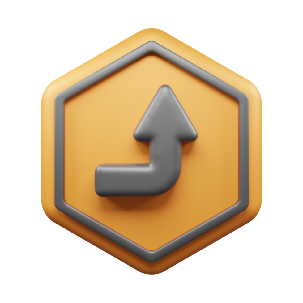 Traffic Sign And Symbol 3D Icon or Road sign 3d icon png