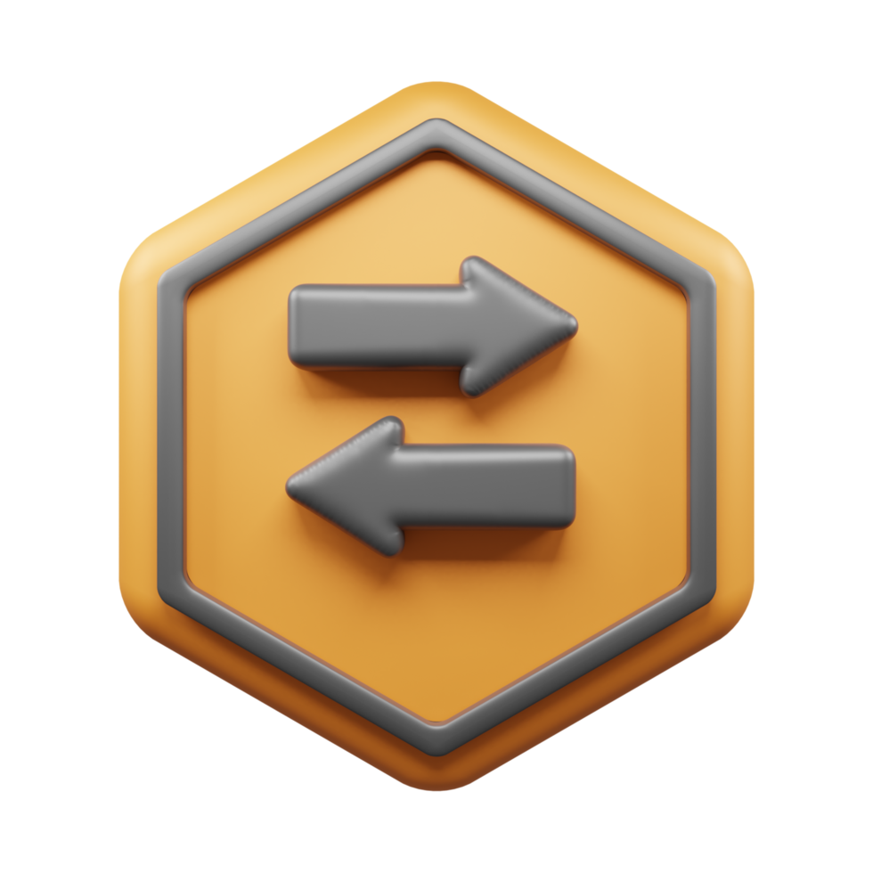 Traffic Sign And Symbol 3D Icon or Road sign 3d icon png