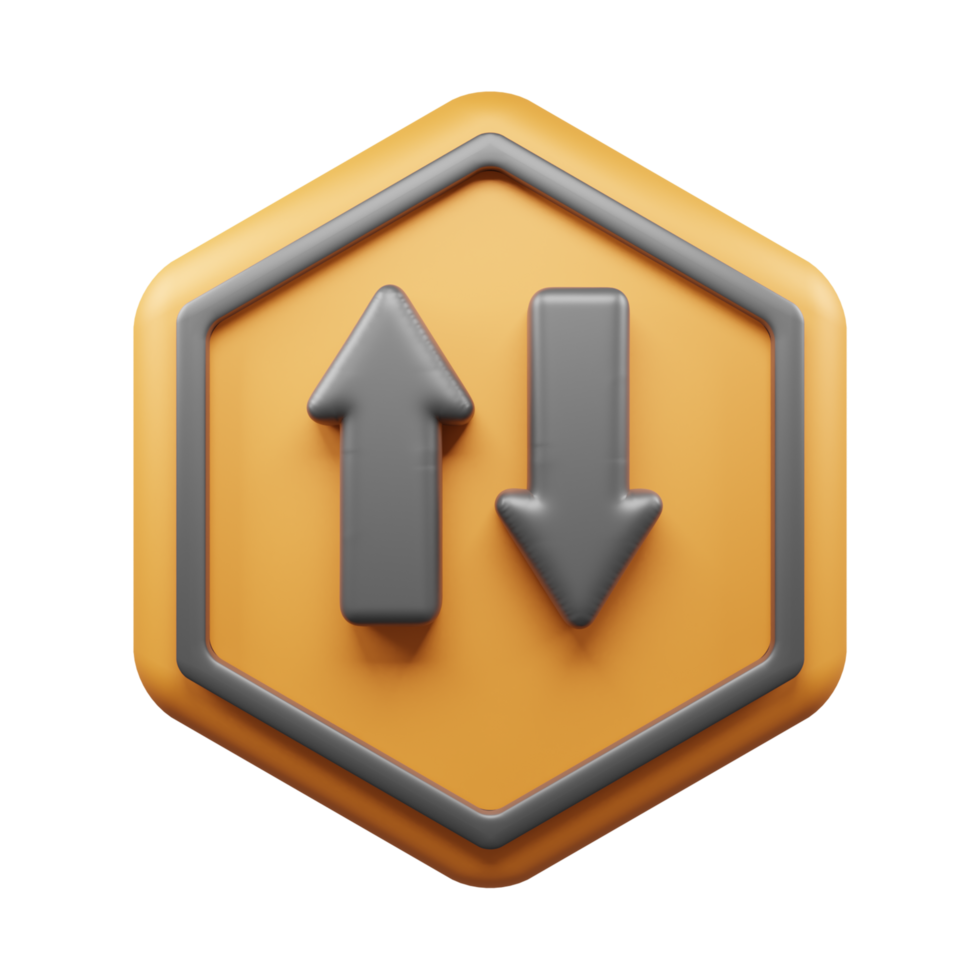 Traffic Sign And Symbol 3D Icon or Road sign 3d icon png