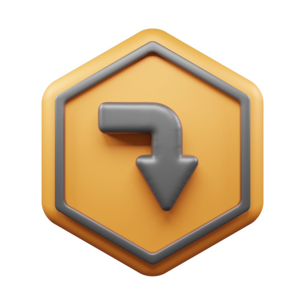 Traffic Sign And Symbol 3D Icon or Road sign 3d icon png