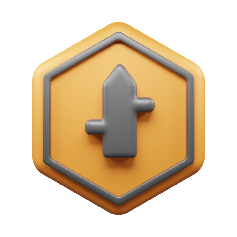 Traffic Sign And Symbol 3D Icon or Road sign 3d icon png