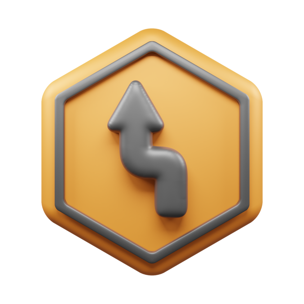 Traffic Sign And Symbol 3D Icon or Road sign 3d icon png