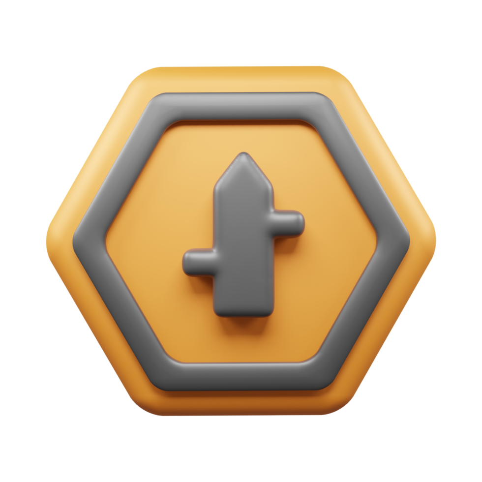 Traffic Sign And Symbol 3D Icon or Road sign 3d icon png