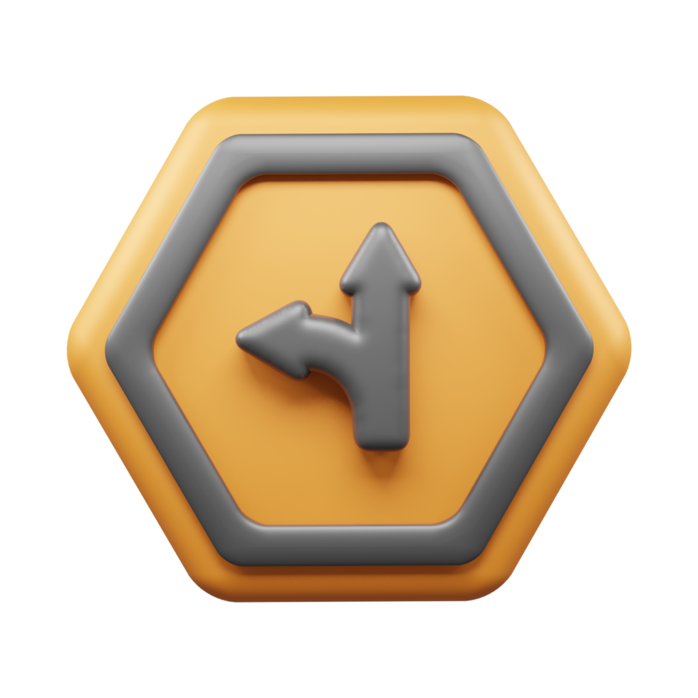 Traffic Sign And Symbol 3D Icon or Road sign 3d icon png