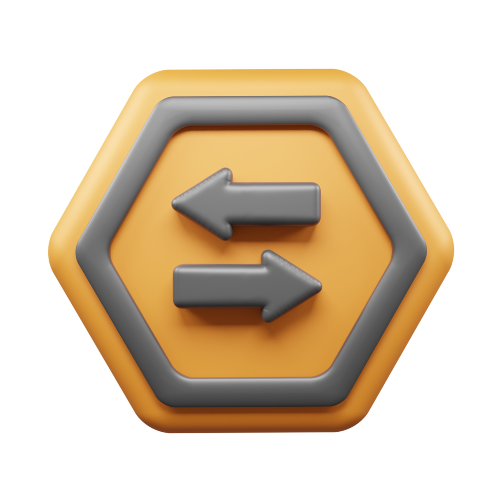 Traffic Sign And Symbol 3D Icon or Road sign 3d icon png