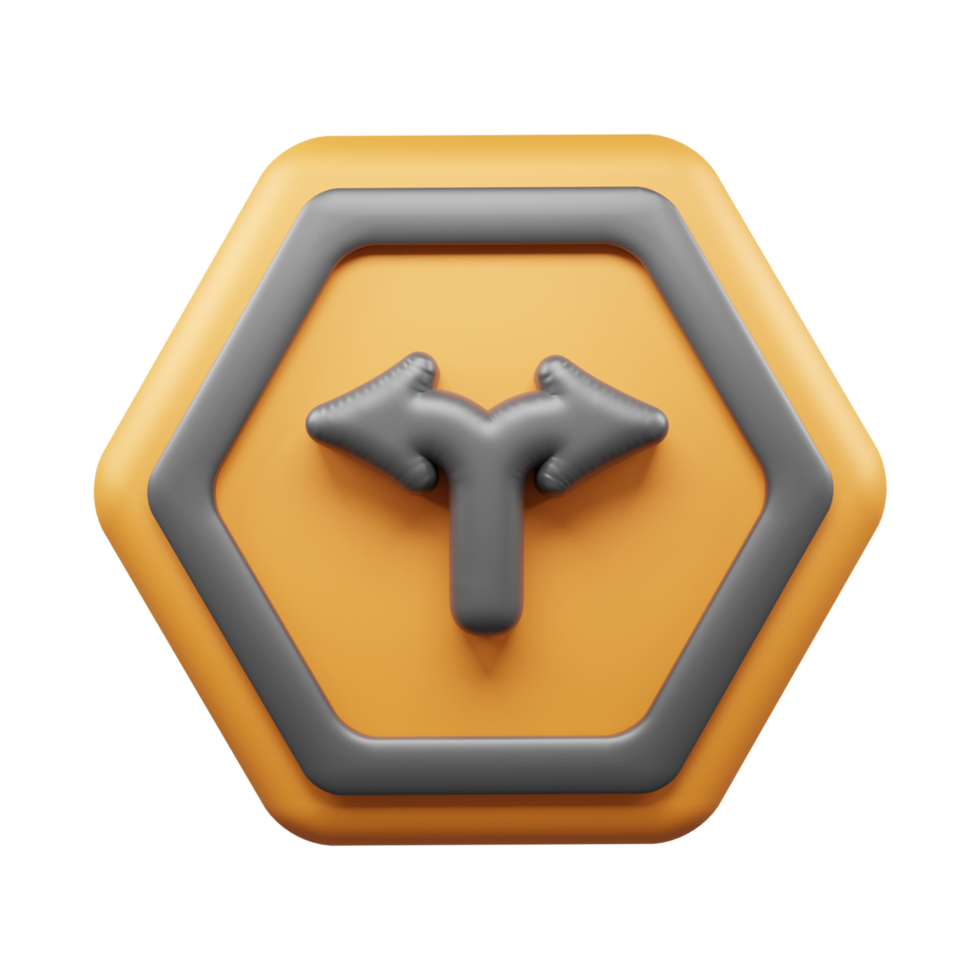 Traffic Sign And Symbol 3D Icon or Road sign 3d icon png