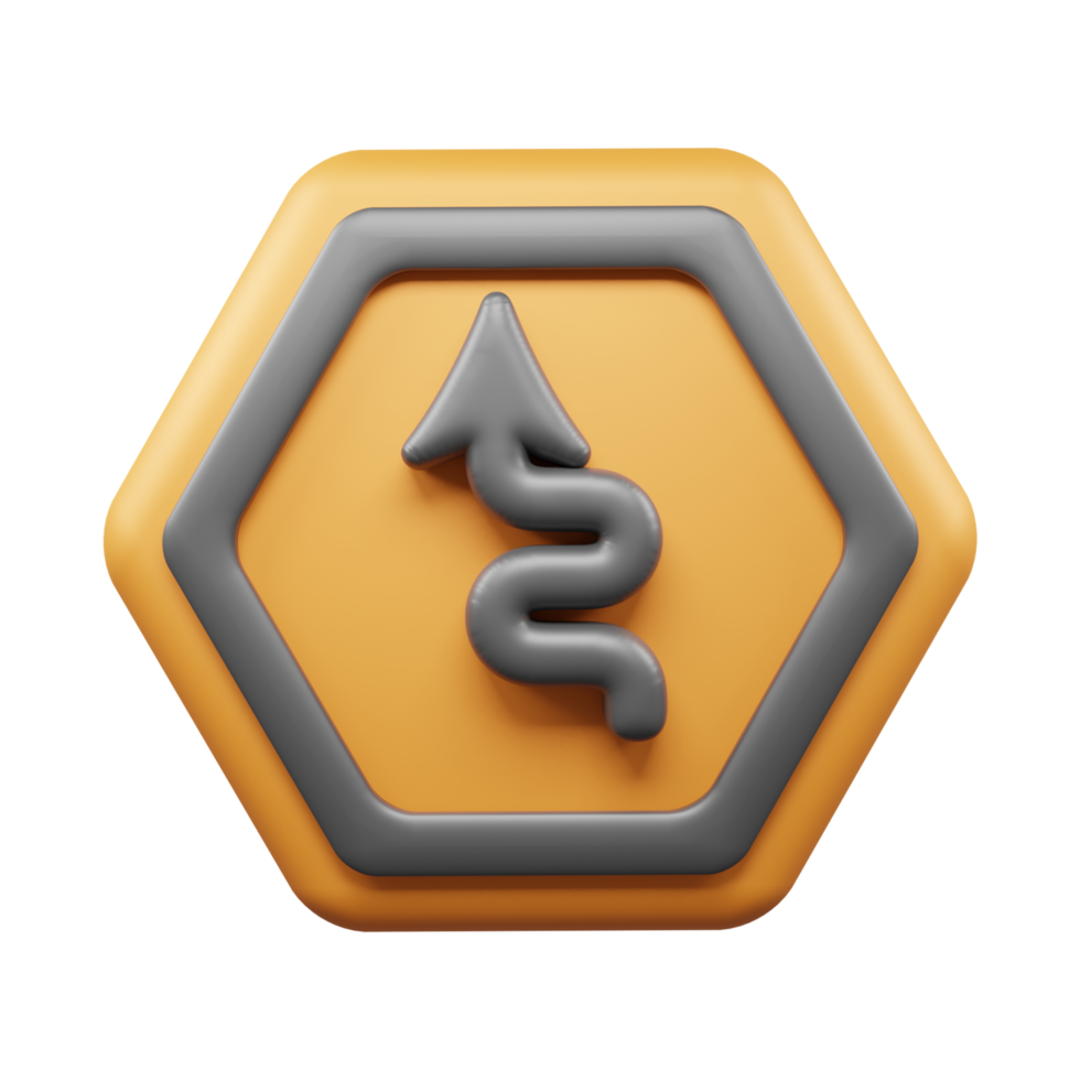 Traffic Sign And Symbol 3D Icon or Road sign 3d icon png