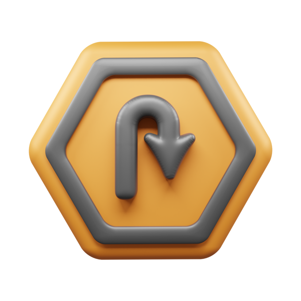 Traffic Sign And Symbol 3D Icon or Road sign 3d icon png