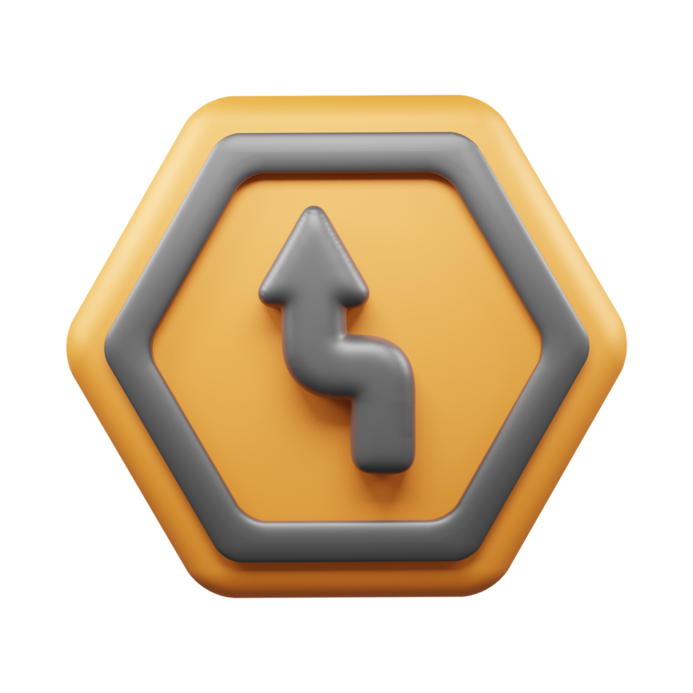 Traffic Sign And Symbol 3D Icon or Road sign 3d icon png