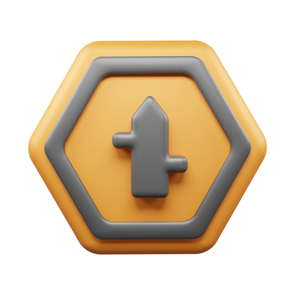 Traffic Sign And Symbol 3D Icon or Road sign 3d icon png