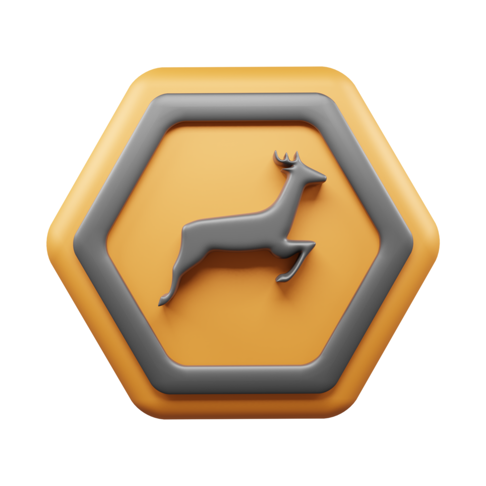 Traffic Sign And Symbol 3D Icon or Road sign 3d icon png