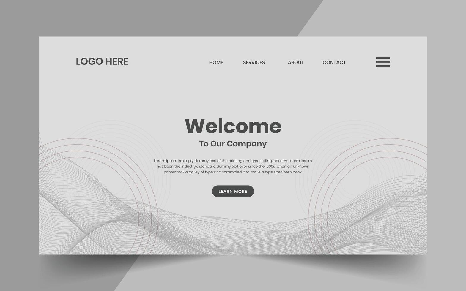 Modern technology abstract creative dynamin gradient wave line welcome banner background for website landing page hero banner design webpage header vector