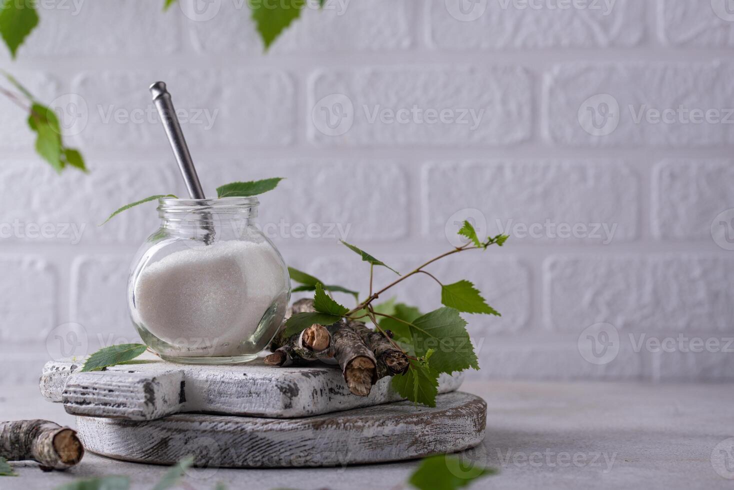 Xylitol or birch sugar for diabetics photo