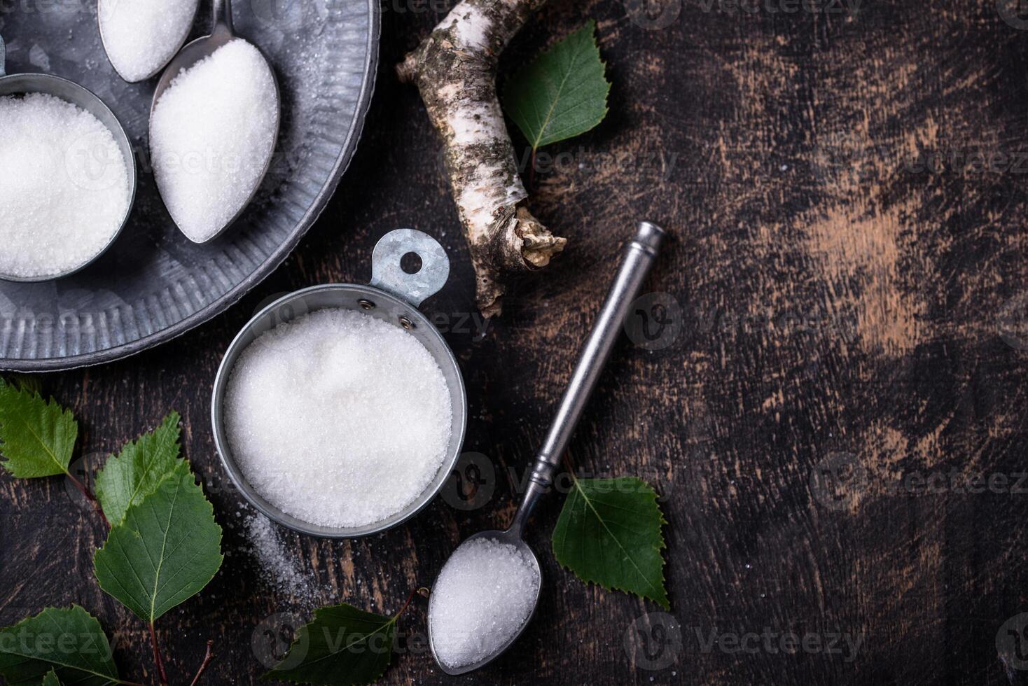 Xylitol or birch sugar for diabetics photo