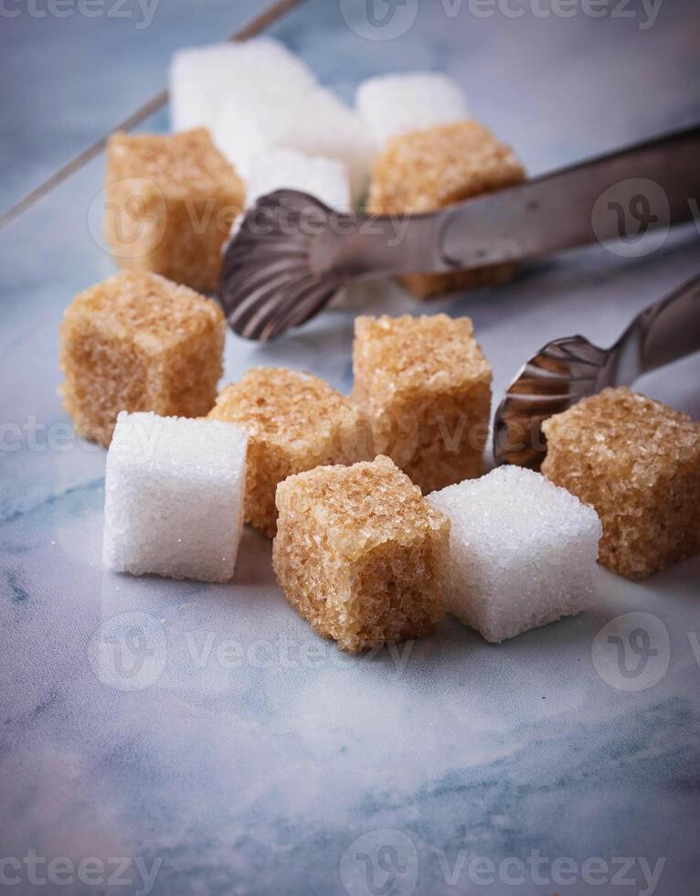 White and brown sugar photo