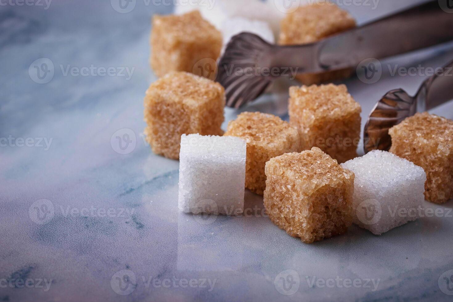 White and brown sugar photo