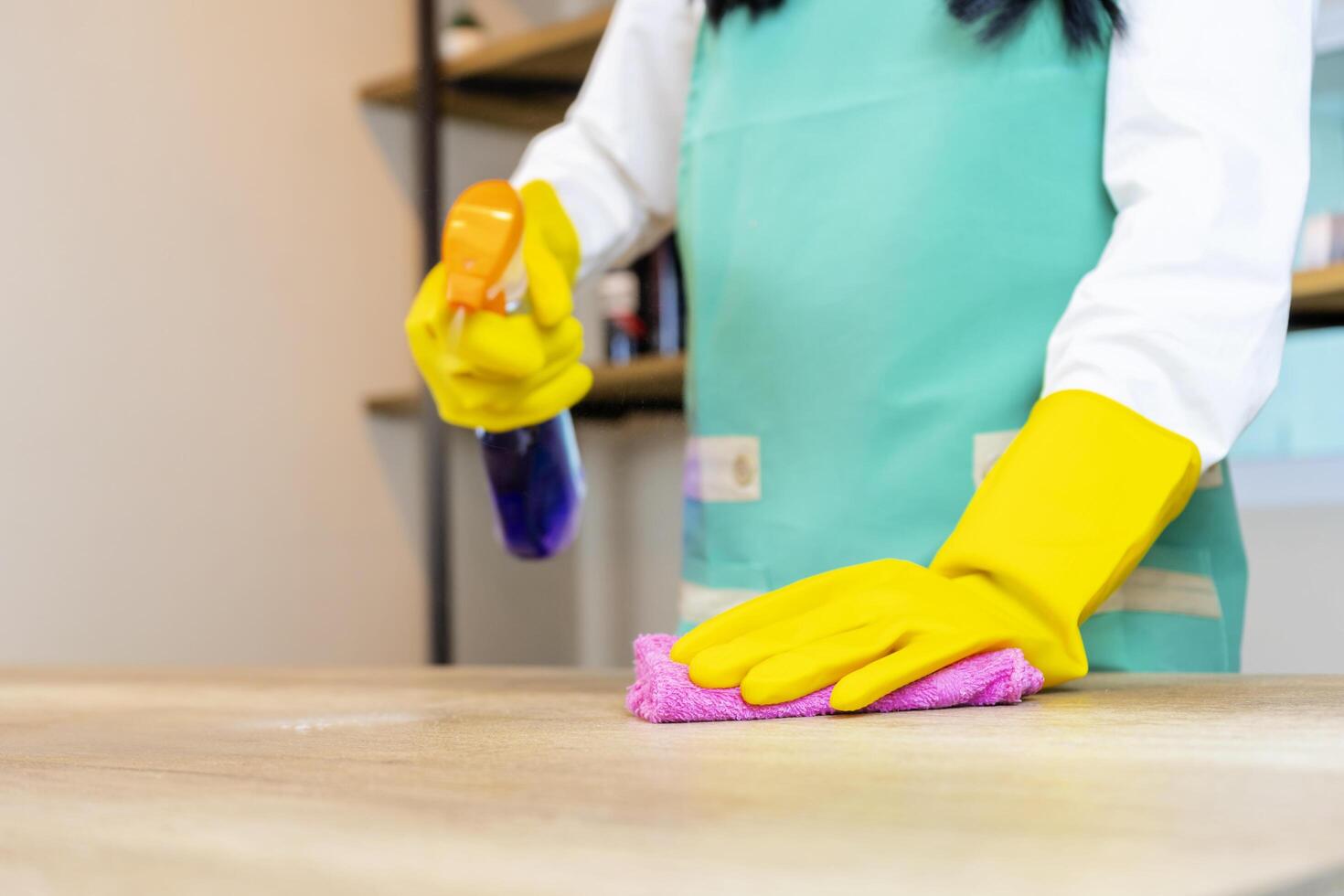 Maid service cleaning concept photo